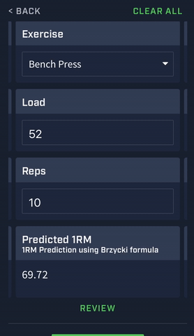 An example of a table in an event form within the Smartabase Athlete app