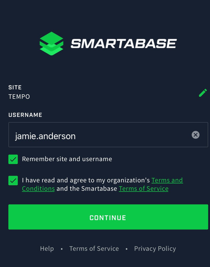 A screenshot of the login screen for the Athlete app.