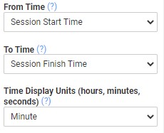 A screenshot of the field advanced properties for a time difference calculations.