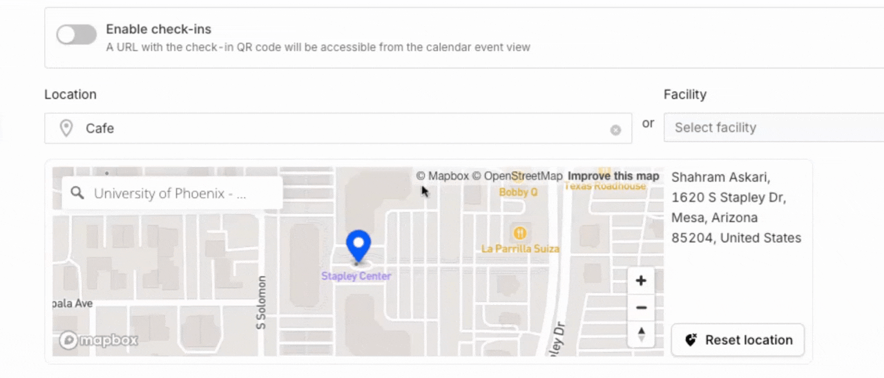 Calendar Events
