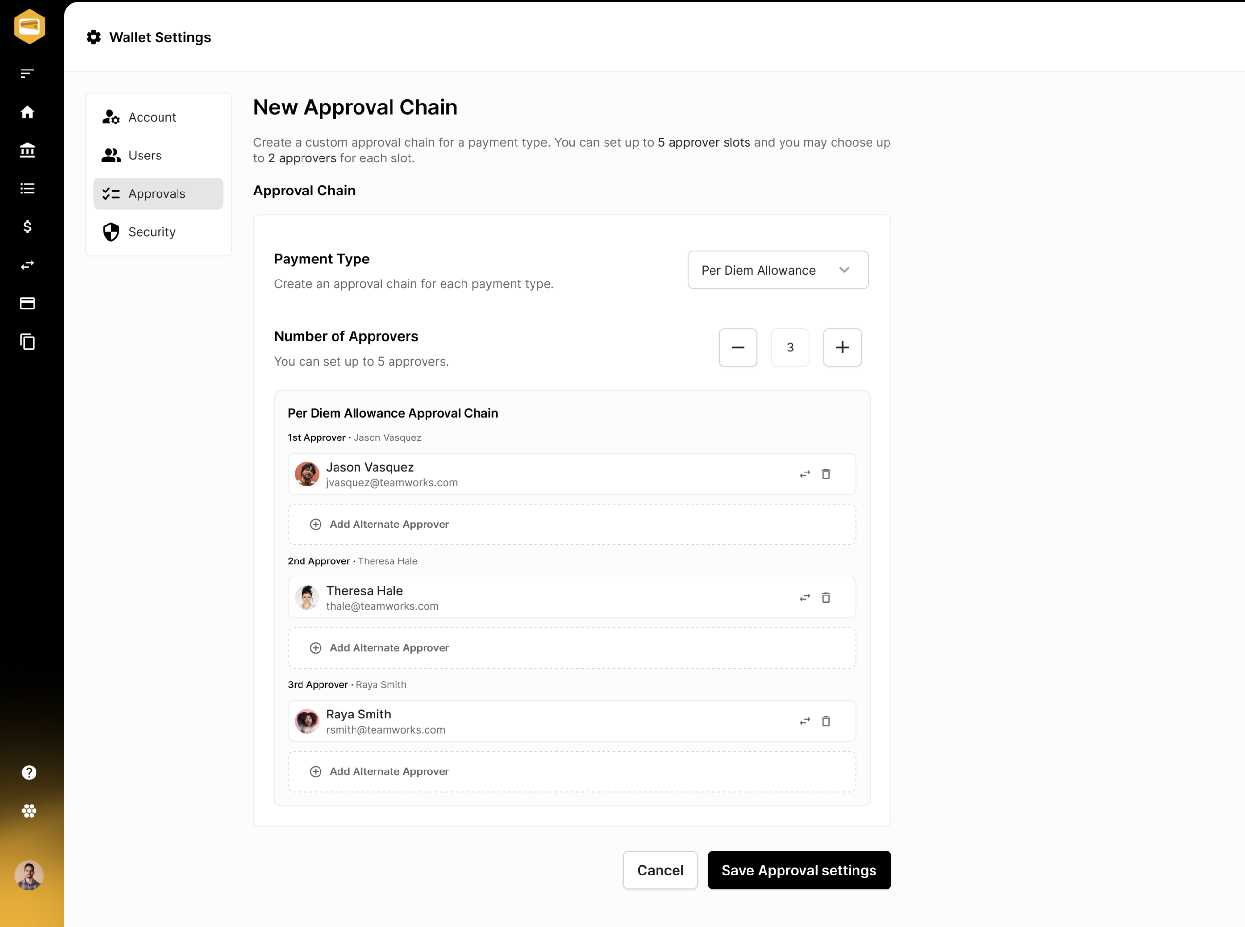 Approval Chains